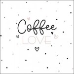 Ambiente Cofffee LOVE Napkins, 20 pcs