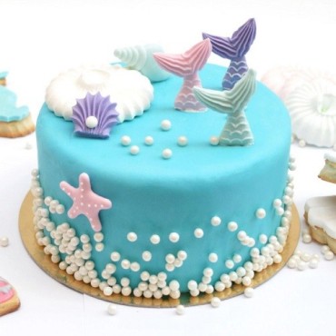 ScrapCooking Mermaid Sugar Decoration Set 6 Pieces