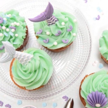 ScrapCooking Mermaid Sugar Decoration Set 6 Pieces