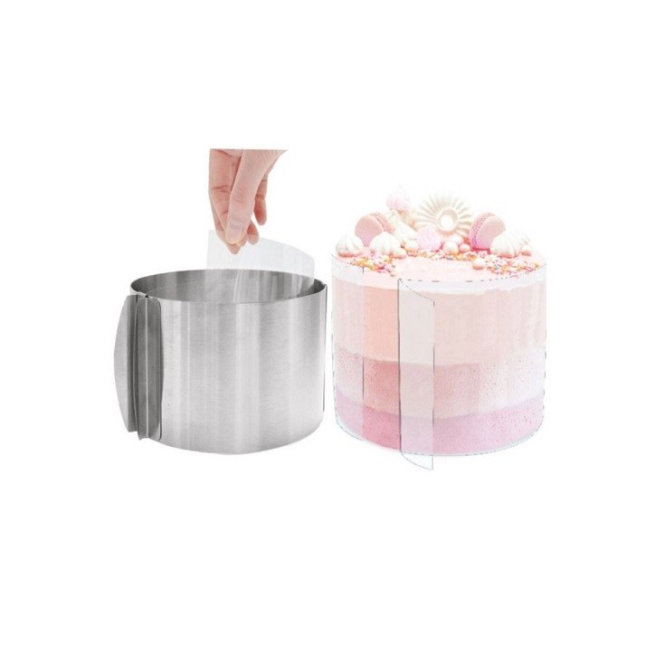 ScrapCooking Rhodoid Cake Collar Clear 15cm VE-SC9426