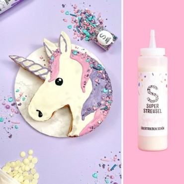 Super Streusel SuperDrip Weiss 300g – Perfekte Drip-Glasur für Kuchen & Desserts