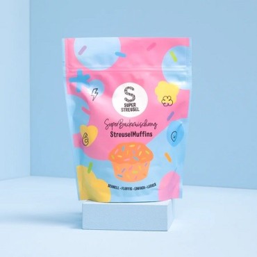 SuperStreusel SuperBaking Mix Muffins 320g – Colorful Muffins with Confetti Sprinkles