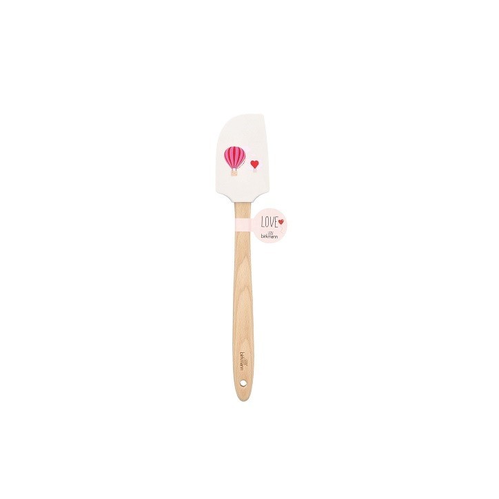 Birkmann Dough Scraper LOVE 32cm – Pink Spatula with Hot Air Balloon Design for Baking with Love Birkmann Dough Scraper LOVE 32cm – Pink Spatula with Hot Air Balloon Design for Baking with Love