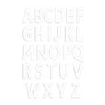 ScrapCooking Letter Cake Schablonen A-Z