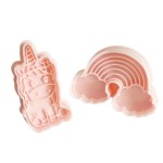 ScrapCooking Unicorn & Rainbow Cookie Cutter Set, 2 pcs