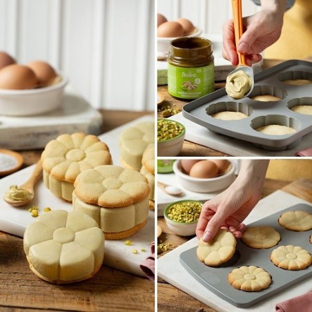 Decora Decor Flex Duo Flower Silicone Mold for 6 pcs - Creative Baking with Heart