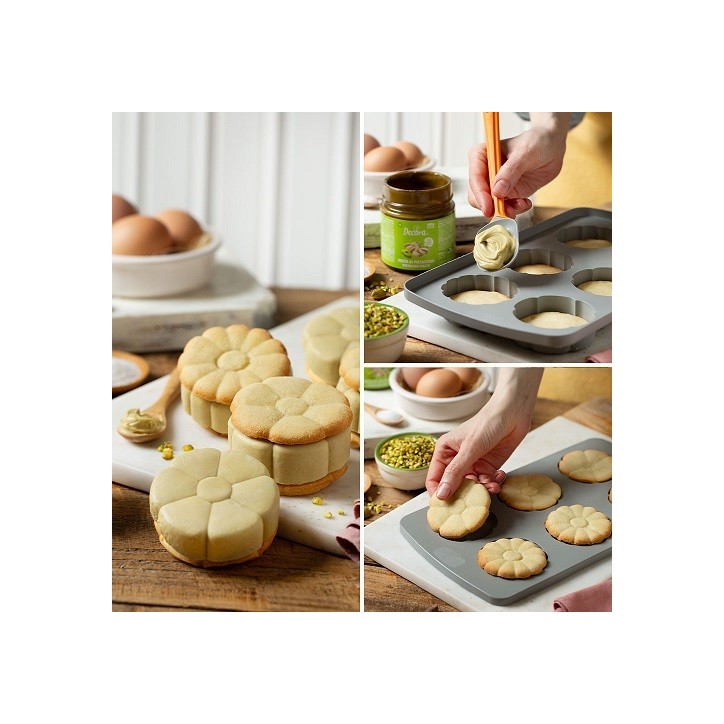 Decora Decor Flex Duo Flower Silicone Mold for 6 pcs - Creative Baking with Heart