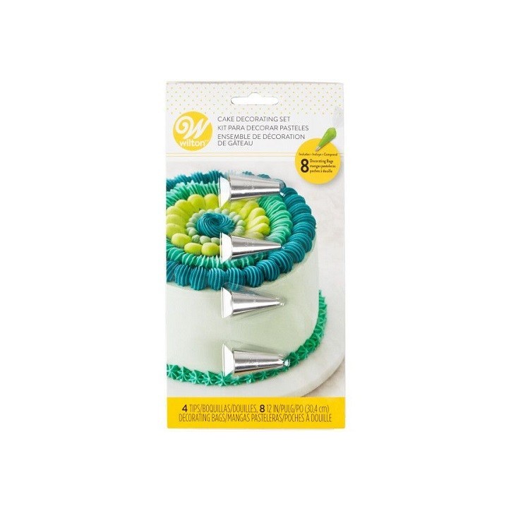 Wilton Cake Decorating Set/12 – Versatile Decorating Tip Set for Creative Cake Decoration