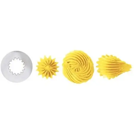 Wilton Open Star Spritztülle 6B – Spritztülle für Sterne und Swirls + 2 Spritzbeutel