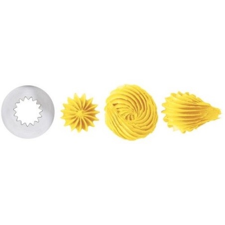 Wilton Open Star Tip 6B – Star & Swirl Decorating Tip + 2 Decorating Bags