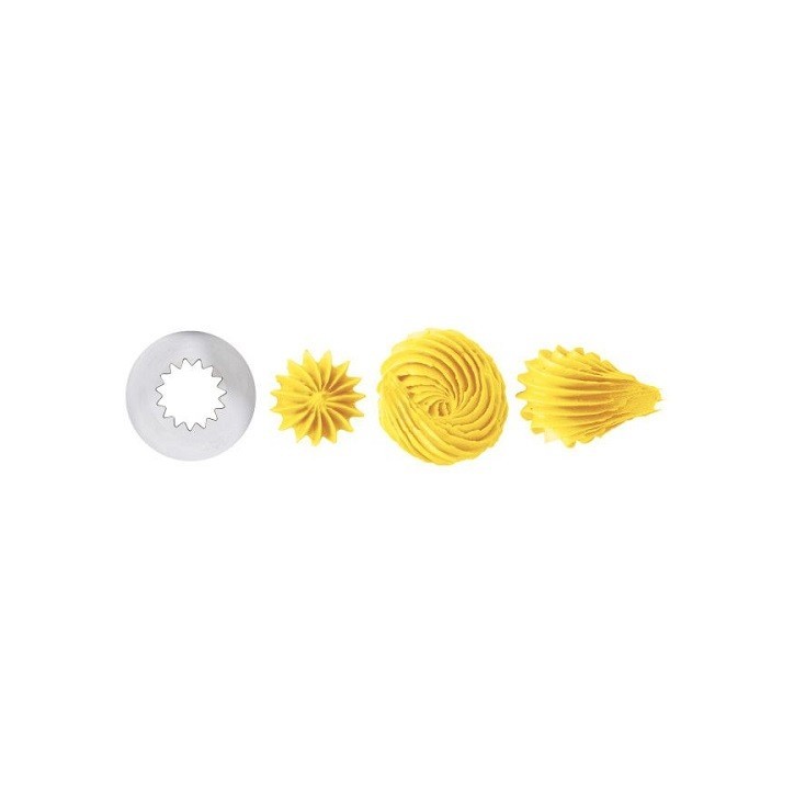 Wilton Open Star Tip 6B – Star & Swirl Decorating Tip + 2 Decorating Bags