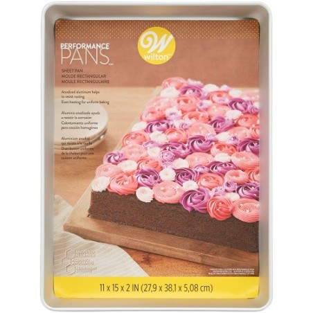 Wilton Performance Pans Oblong Backform 28x38 cm – Perfekt für Sheet Cakes