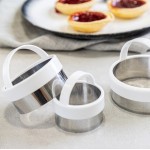 KitchenCraft Round Pastry Cutter Set with handle, 3pcs KitchenCraft Round Pastry Cutter Set with handle, 3pcs