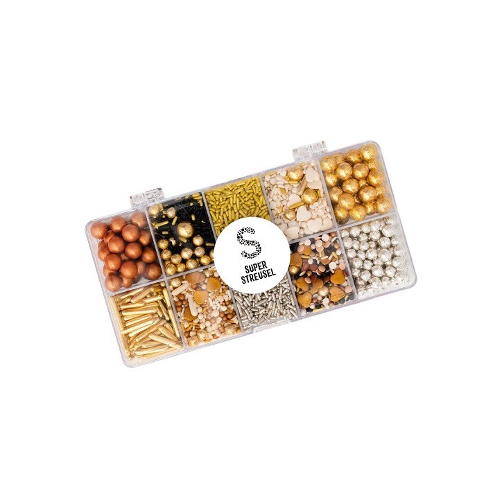 SuperStreusel SuperBox Goldrush, 250g – The Ultimate Sprinkle Box for Sparkling Bakes 🌟✨