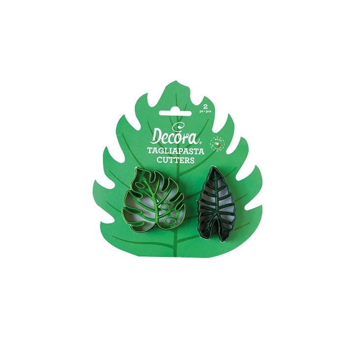 Decora Tropical Leaves Cookie Cutter Set, 2 pcs
