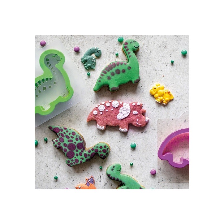 Dinosaurer Keks Ausstecher Geschenkset - Decora Dino Ausstecher & Stencil Set Dinosaurer Keks Ausstecher Geschenkset - Decora Dino Ausstecher & Stencil Set