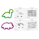 Decora Dino Ausstecher & Stencil Set Decora Dino Ausstecher & Stencil Set