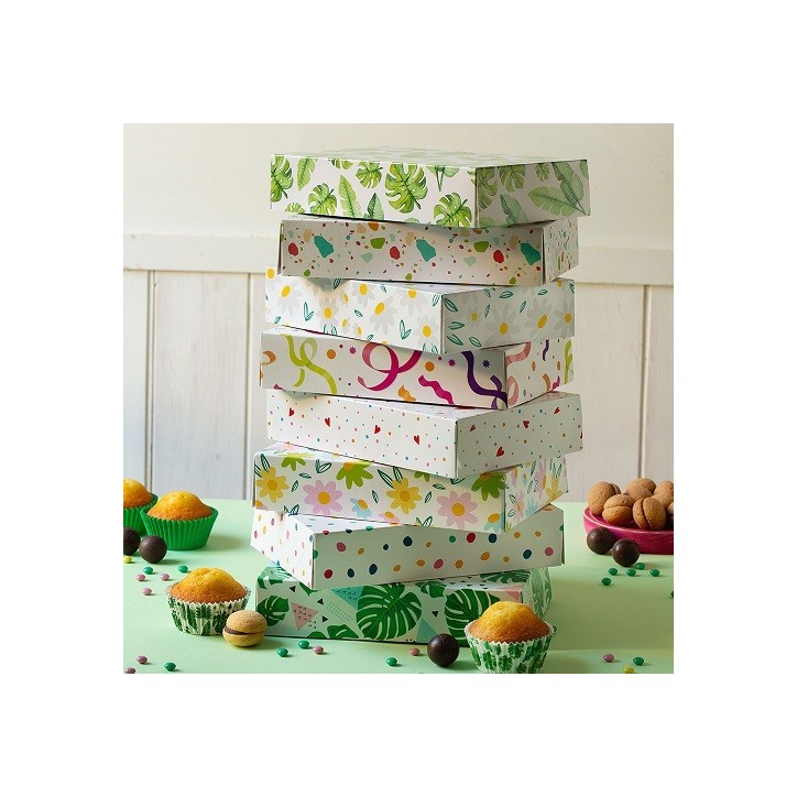 Decora Assorted Cheerful Design Gift Boxes Set, 8 pcs