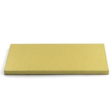 12mm Oblong Cake Board Gold, 40x60cm - Cake Drum Gold