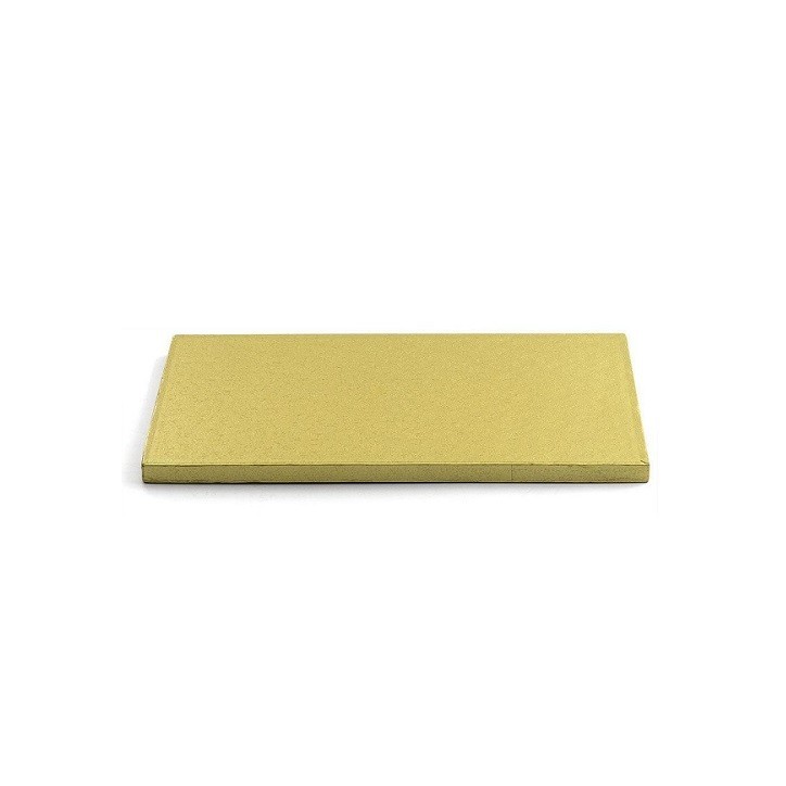 12mm Oblong Cake Board Gold, 40x60cm - Cake Drum Gold