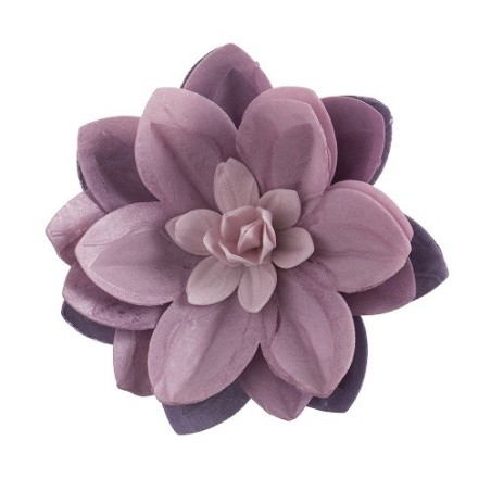 Giant Waferpaper Flower - DeKora 14cm Edible Wafer Water Lily Purple, 1 pcs