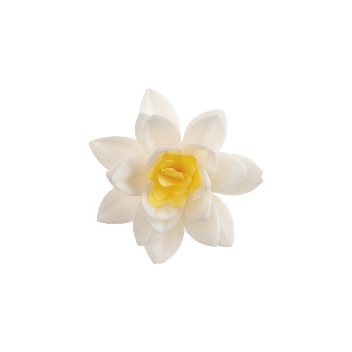 DeKora 7cm Esspapier Waffelblumen Weiss, 10 Stück DeKora 7cm Esspapier Waffelblumen Weiss, 10 Stück