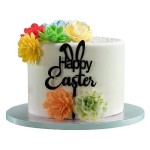 deKora Happy Easter Torten Topper, 16.5x10.5cm deKora Happy Easter Torten Topper, 16.5x10.5cm