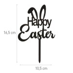 deKora Happy Easter Torten Topper, 16.5x10.5cm deKora Happy Easter Torten Topper, 16.5x10.5cm