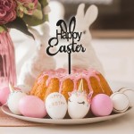 deKora Happy Easter Cake Topper, 16.5x10.5cm deKora Happy Easter Cake Topper, 16.5x10.5cm