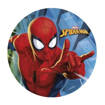deKora Sugar Sheet Cake Disc Spiderman, 20cm