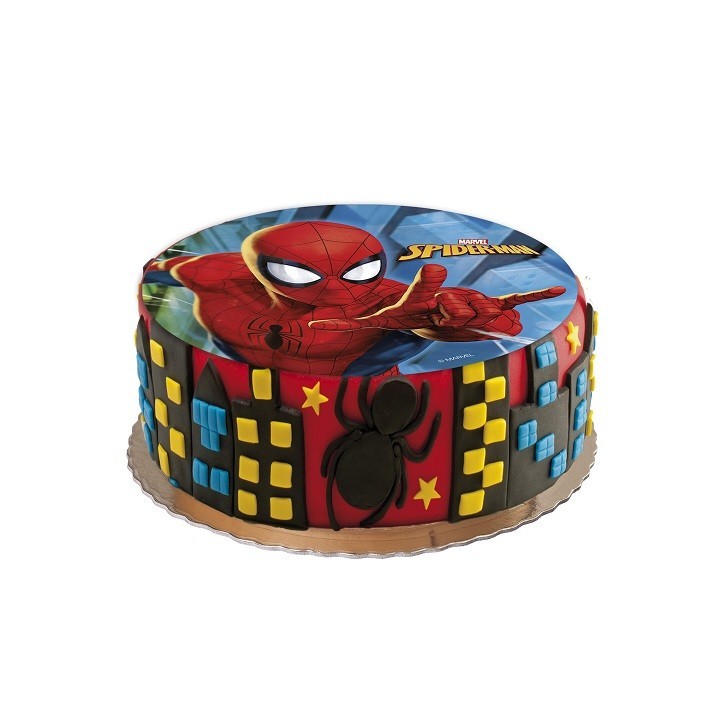 Spiderman - deKora Tortenaufleger Spiderman, 20cm Spiderman - deKora Tortenaufleger Spiderman, 20cm