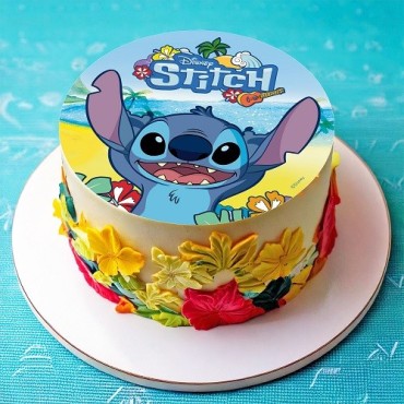 deKora Esspapier Lachender Stitch Tortenaufleger, 20cm & Perfekt für Disney-Fans 🎂
