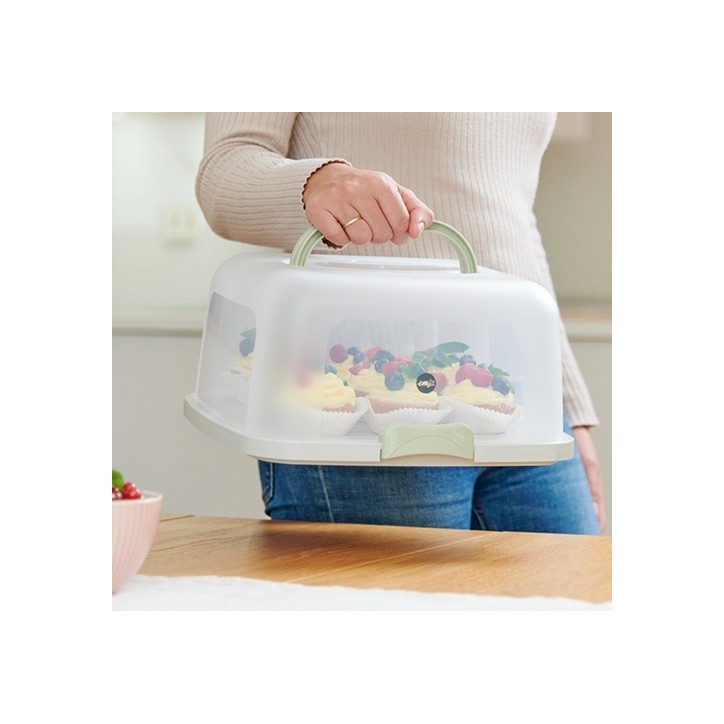 Cake Storage Box Rectangular Prep&Bake 37x33cm – Secure Transport & Freshness for Your Cakes Cake Storage Box Rectangular Prep&Bake 37x33cm – Secure Transport & Freshness for Your Cakes