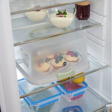 Cake Storage Box Rectangular Prep&Bake 37x33cm – Secure Transport & Freshness for Your Cakes
