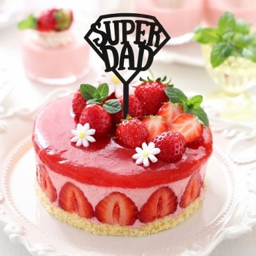 🎂 SUPER DAD Cake Topper – Perfect Decoration for Father’s Day & Birthdays