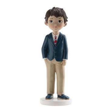 🎂 deKora Communion Cake Topper – Communion Boy with Red Tie