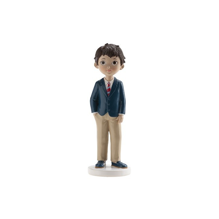 🎂 deKora Communion Cake Topper – Communion Boy with Red Tie
