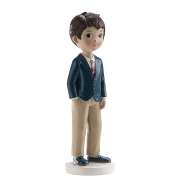 🎂 deKora Communion Cake Topper – Communion Boy with Red Tie