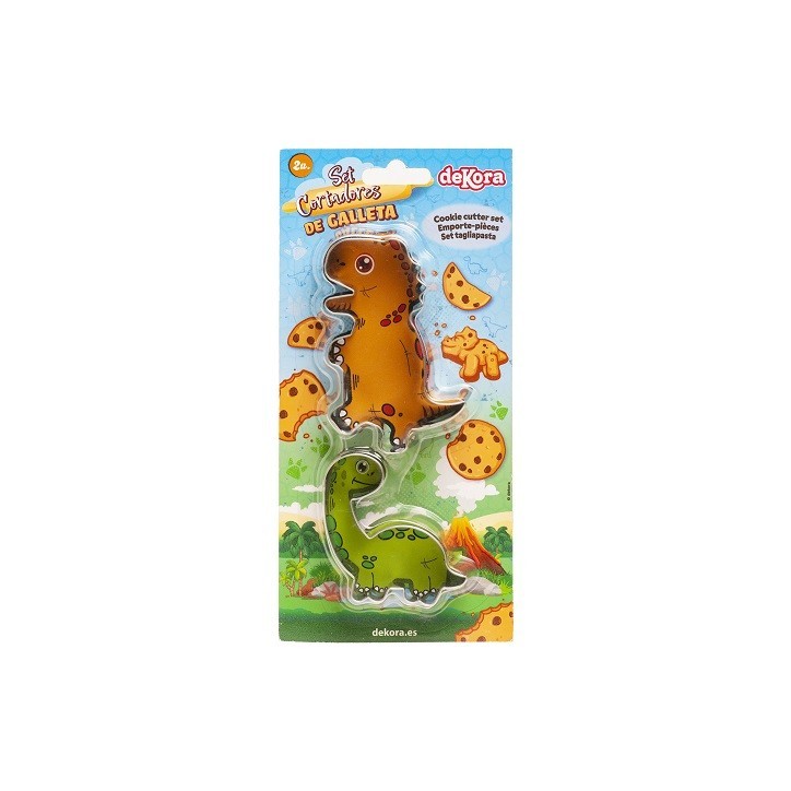 Dekora Dinosaurier Plätzchenausstecherset, 2 Stück