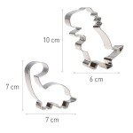 Dekora Dinosaur Cookie Cutter Set, 2 pcs