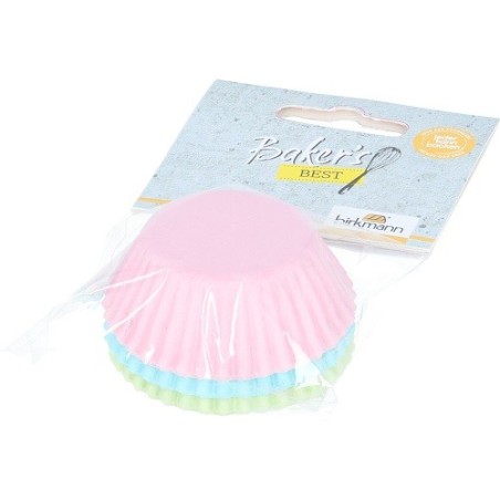 Birkmann Mini Baking Cups Pastel – 75 Pcs 🌸 Greaseproof & heat-resistant