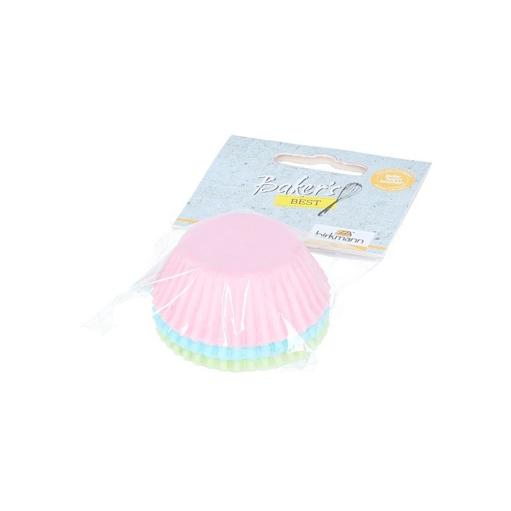 Birkmann Mini Baking Cups Pastel – 75 Pcs 🌸 Greaseproof & heat-resistant