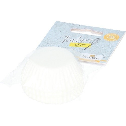 Birkmann Bakers Best Mini Cupcakes Baking Cups White, 75pcs