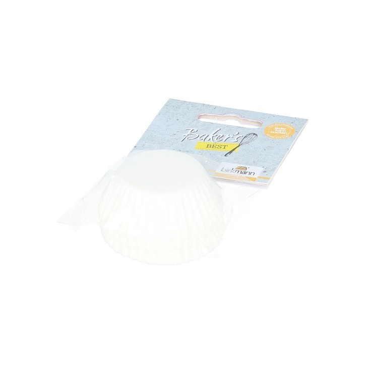 Birkmann Mini Cupcake Liners White 75pcs 🤍 Greaseproof & heat-resistant
