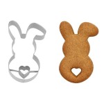 Birkmann Bunny with Heart Tail Cookie Cutter, 7.5cm