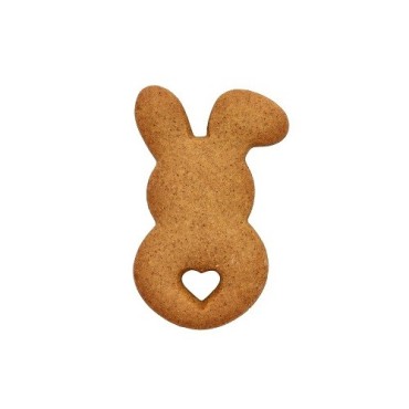 Birkmann Ausstecher Hase mit Herz-Popo 7,5 cm – Osterkekse mit Liebe