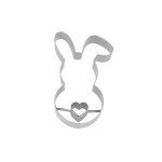 Birkmann Bunny with Heart Tail Cookie Cutter, 7.5cm