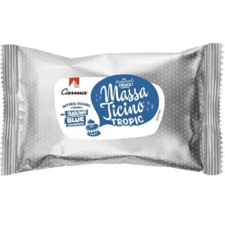 VEGAN Sugarpaste Carma Blue - Sailing Blue Fondant Kosher - Halal Sugarpaste Blue