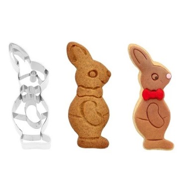 Birkmann Ausstecher Hase mit Anzug – 8 cm Prägeform für Ostern