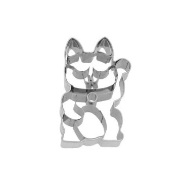 Birkmann Lucky Cat Cookie Cutter – Maneki-neko 6.5 cm Stainless Steel